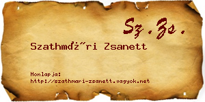 Szathmári Zsanett névjegykártya
