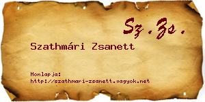 Szathmári Zsanett névjegykártya